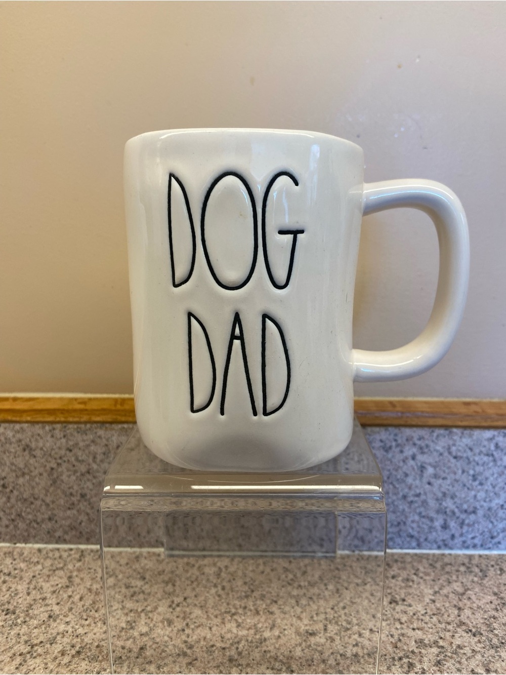 Rae Dunn "Dog Dad" Ceramic Mug from the Artisan Collection by Magenta
